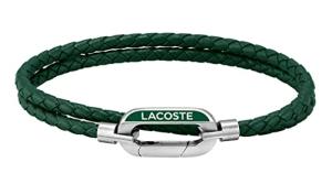 Lacoste Men's Green Leather Starboard Bracelet