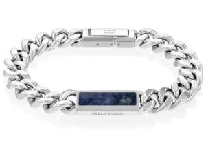 Tommy Hilfiger Men's Sodalite Link Bracelet - Silver