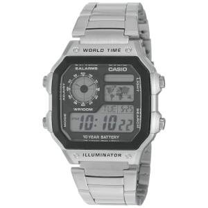 Casio Men's Silver Stainless Steel Digital Watch