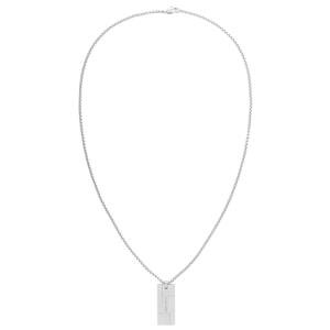 Calvin Klein Men's Silver Grid Pendant Necklace
