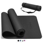 Cambivo TPE Yoga Mat for Everyone - 8mm Thickness