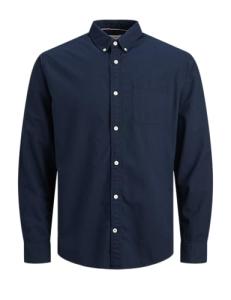 JACK & JONES Men's Navy Slim Fit Shirt, X-Large