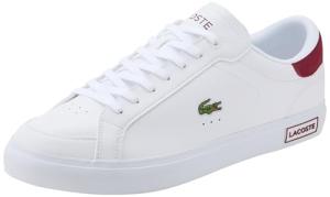 Lacoste Men's Powercourt Sneakers - White/Burgundy