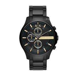Armani Exchange Men's Black Stainless Steel Watch 46mm