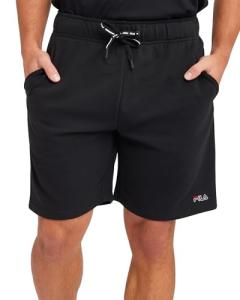 FILA Men's Classic 2.0 Black Shorts - Large