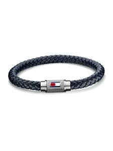 Tommy Hilfiger Men's Navy and Steel Braided Bracelet