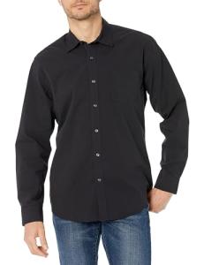 Men’s Regular-Fit Long-Sleeve Casual Poplin Shirt