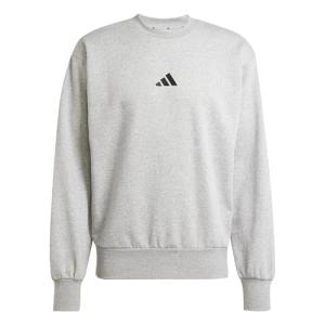 adidas Men's Fleece Sweatshirt in Medium Grey Black