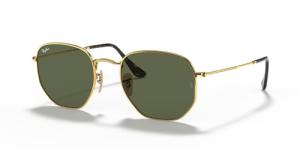 Ray-Ban Hexagonal Arista Gold Sunglasses - 54mm