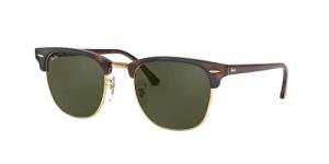 Ray-Ban Clubmaster Sunglasses Tortoise & Gold 51mm