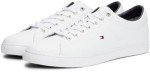 Tommy Hilfiger Men's White Leather Sneakers, Size 9