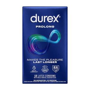 Durex Prolong Delay Condoms, 12 Count