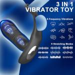 Men's App-Controlled Silicone Sports Ring, 10 Modes