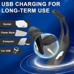 Men's App-Controlled Silicone Sports Ring, 10 Modes