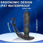 Men's App-Controlled Silicone Sports Ring, 10 Modes