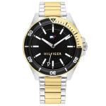 Tommy Hilfiger Men's Black Two-Tone Steel Watch