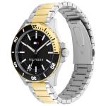 Tommy Hilfiger Men's Black Two-Tone Steel Watch
