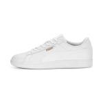 PUMA Smash 3.0 Leather Sneakers - White/Gold, Size 10