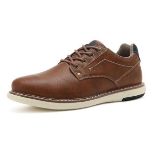 Men's Casual Brown Dress Sneakers by ANALEAF