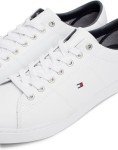 Tommy Hilfiger Men's White Leather Sneakers, Size 9