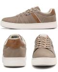 ARRIGO BELLO Men's Lightweight Leather Casual Sneakers