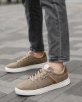 ARRIGO BELLO Men's Lightweight Leather Casual Sneakers