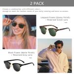 SUNGAIT Retro Polarized Half Frame Sunglasses
