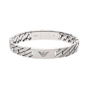 Emporio Armani Men's Silver Eagle Logo Bracelet
