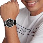 Tommy Hilfiger Men's Jameson Black Leather Watch