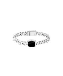 BOSS Men's Silver Odell Pendant Bracelet