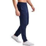 Men's Hanes Cotton Joggers with Pockets - Navy