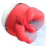 Waterproof Silicone Rose Red Couples Relaxation Toy