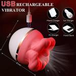 Waterproof Silicone Rose Red Couples Relaxation Toy