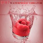 Waterproof Silicone Rose Red Couples Relaxation Toy
