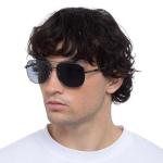 Enmore Kingsize Gunmetal Aviator Sunglasses for Men