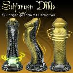 Black Cobra Snake Suction Cup Dildo - Extra Large