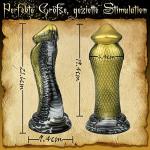 Black Cobra Snake Suction Cup Dildo - Extra Large