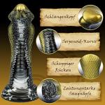 Black Cobra Snake Suction Cup Dildo - Extra Large