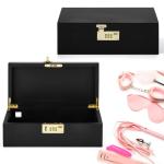 Mifoci Wooden Lockable Storage Box for Personal Items