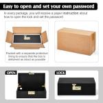 Mifoci Wooden Lockable Storage Box for Personal Items