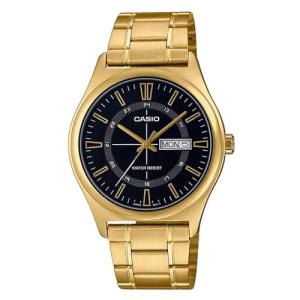 Casio Gold Analog Watch with Black Dial