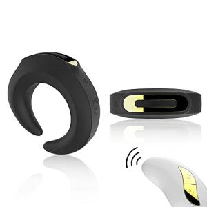 Adjustable Silicone Ring for Men with Remote Control