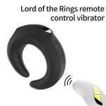 Adjustable Silicone Ring for Men with Remote Control