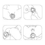 Adjustable Silicone Ring for Men with Remote Control