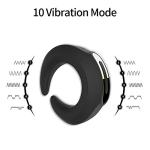 Adjustable Silicone Ring for Men with Remote Control