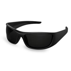 Bloomoak Black Polarized Sunglasses for Sensitive Eyes