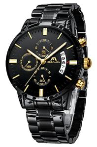 Megalith Waterproof Military Black Men's Watch