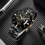 Megalith Waterproof Military Black Men's Watch