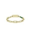Lacoste Men's Gold and Green Chain Bracelet
