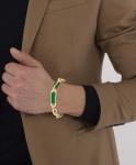 Lacoste Men's Gold and Green Chain Bracelet